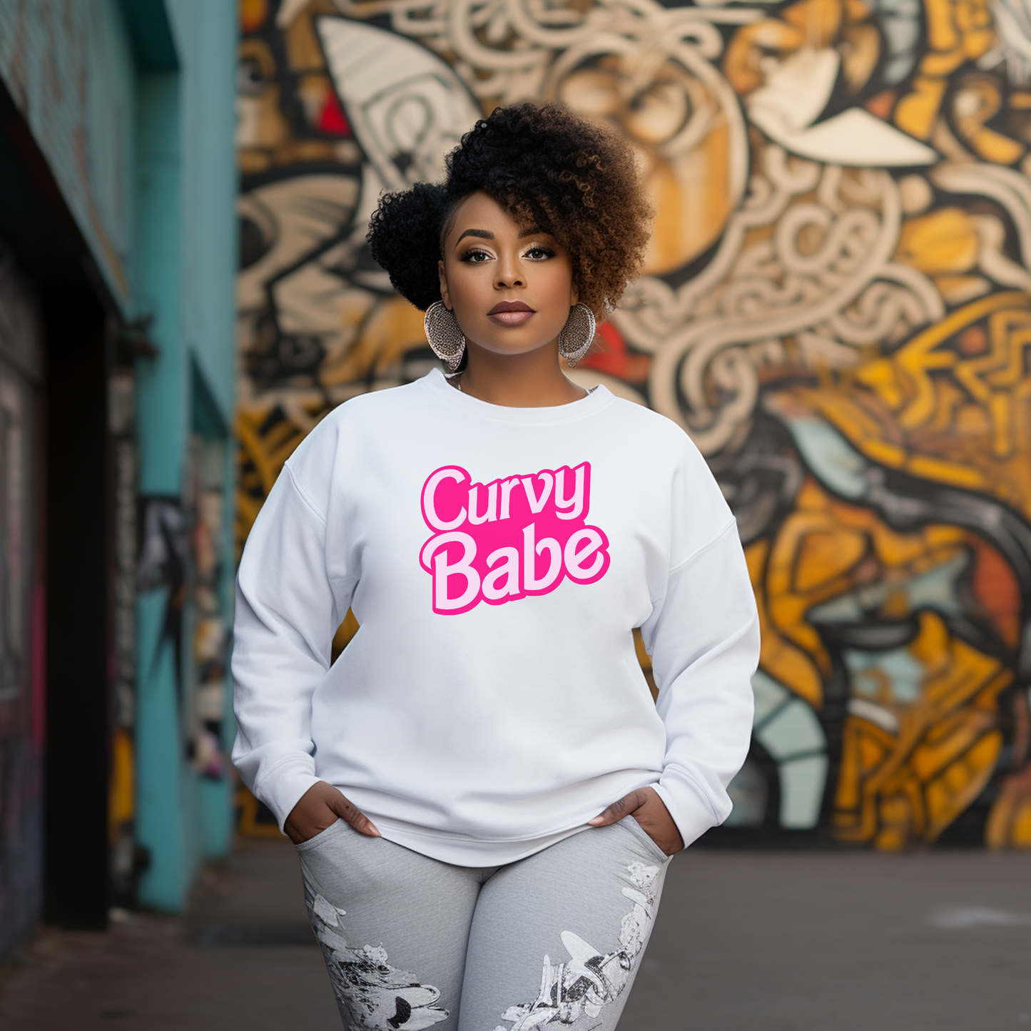 Curvy Babe Sweatshirt