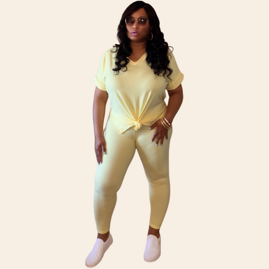 Marie Set | Plus Size Two Piece Legging Set