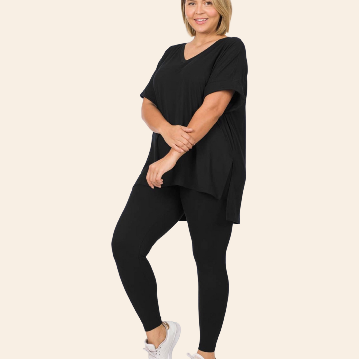 Marie Set | Plus Size Two Piece Legging Set