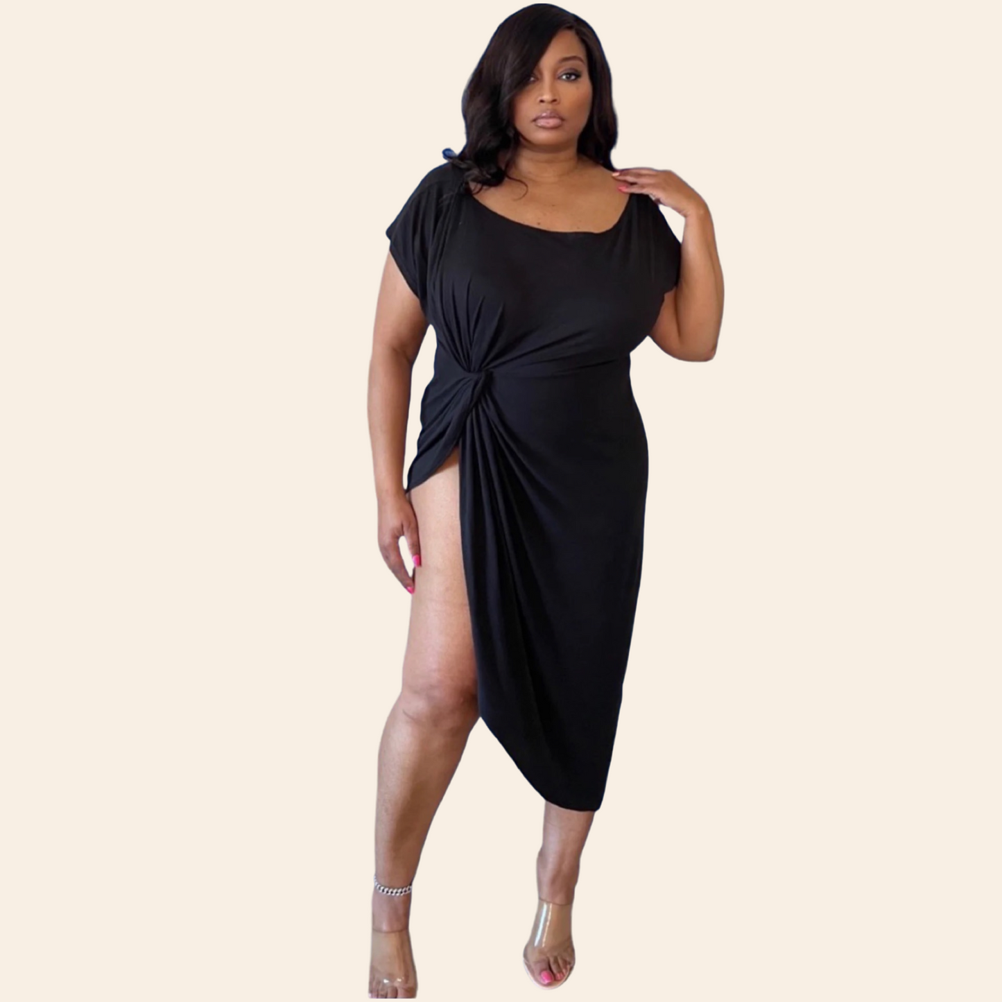 Mona Dress Top | Plus Size Hi Lo Dress/Top