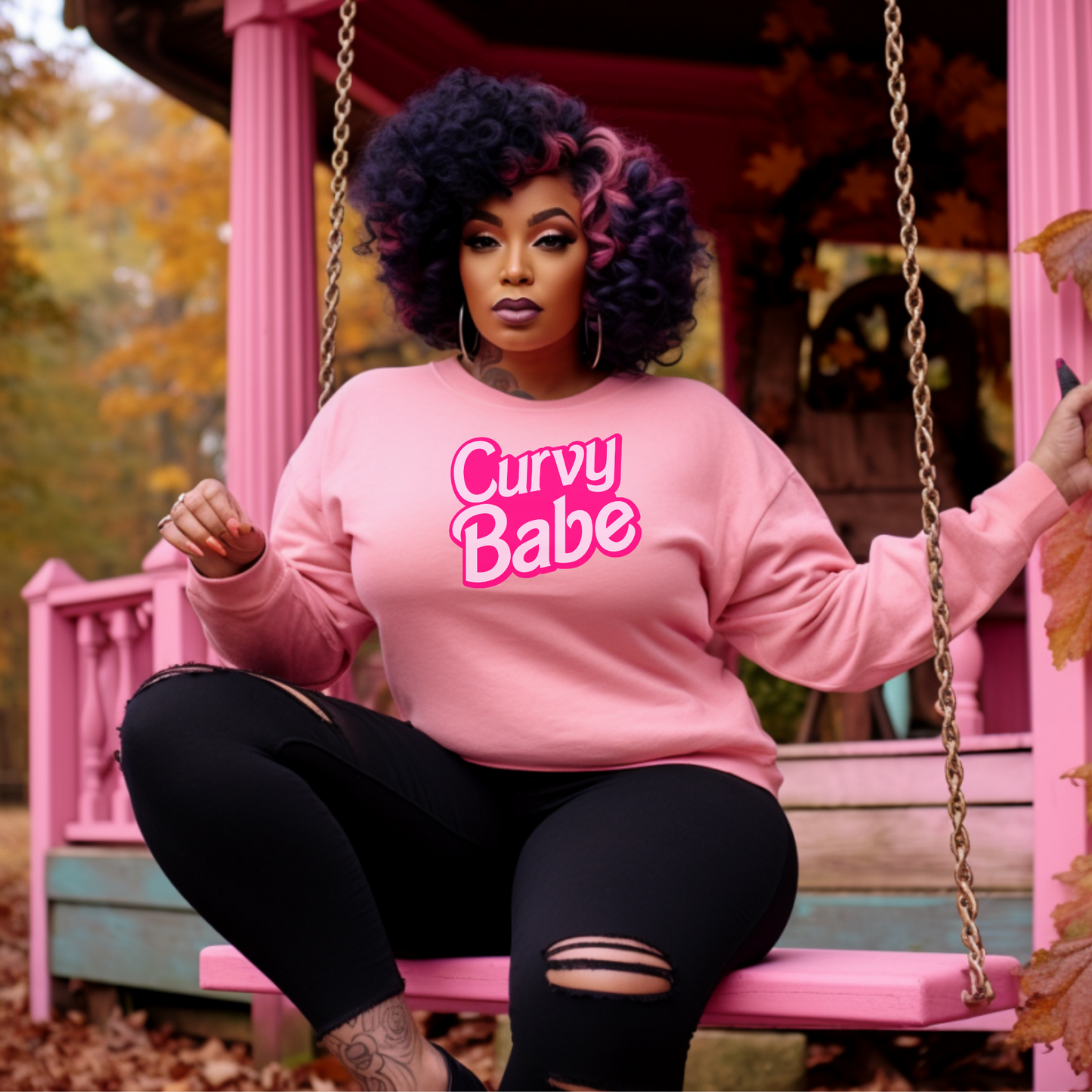 Curvy Babe Sweatshirt