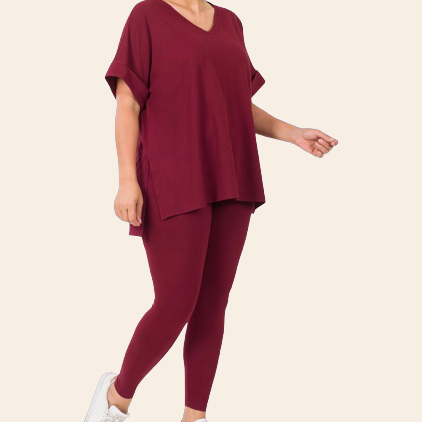 Marie Set | Plus Size Two Piece Legging Set