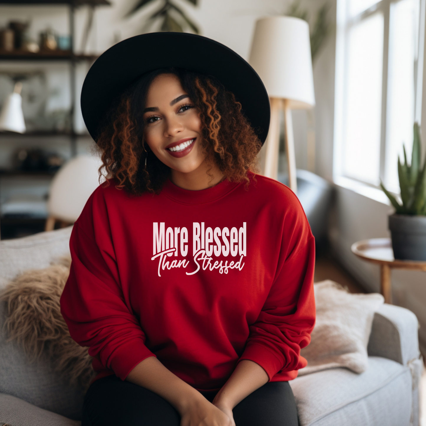 More Blessed than Stressed Sweatshirt