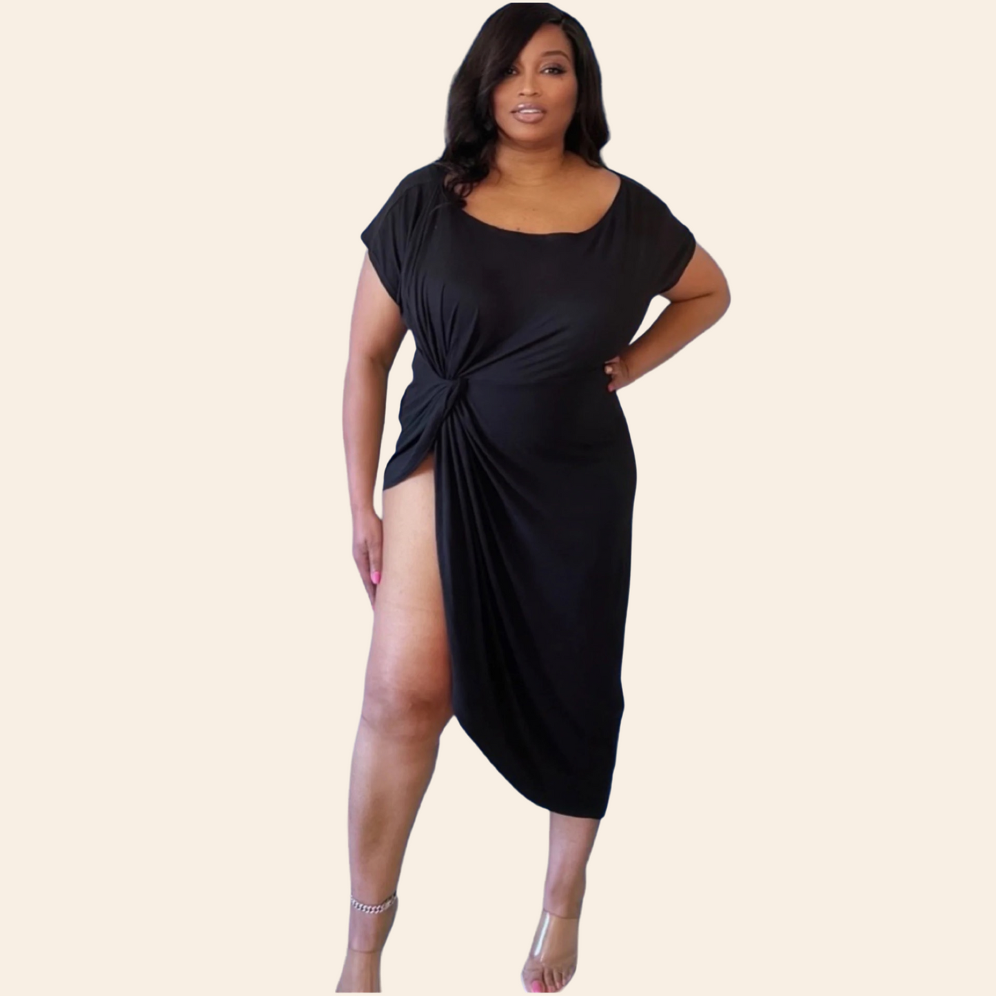 Mona Dress Top | Plus Size Hi Lo Dress/Top
