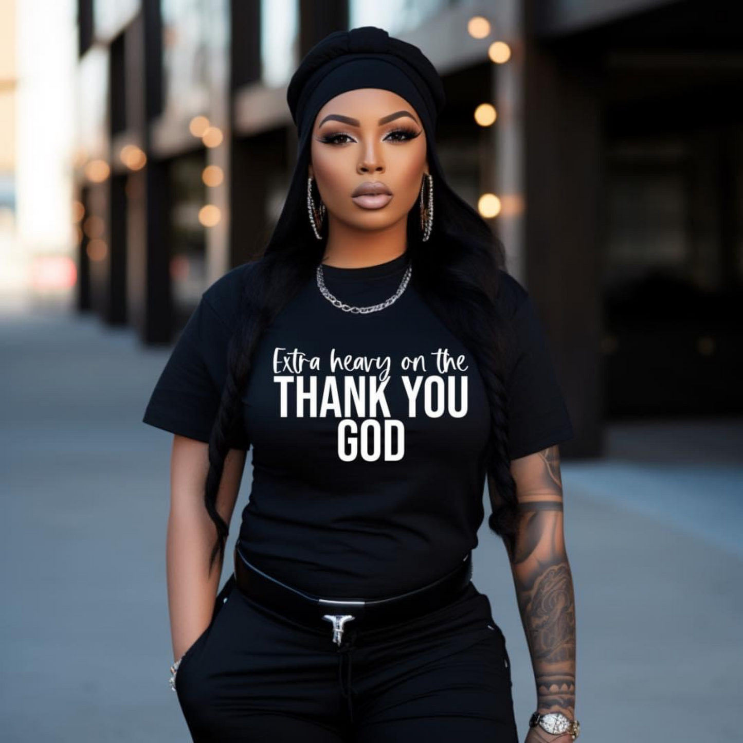 Extra Heavy on the Thank you Tee