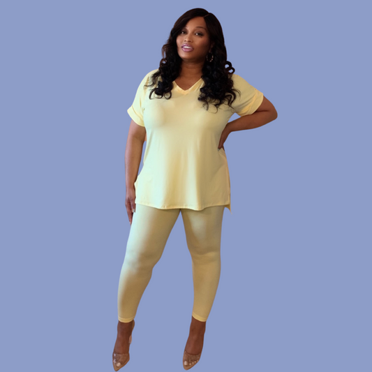 Marie Set | Plus Size Two Piece Legging Set