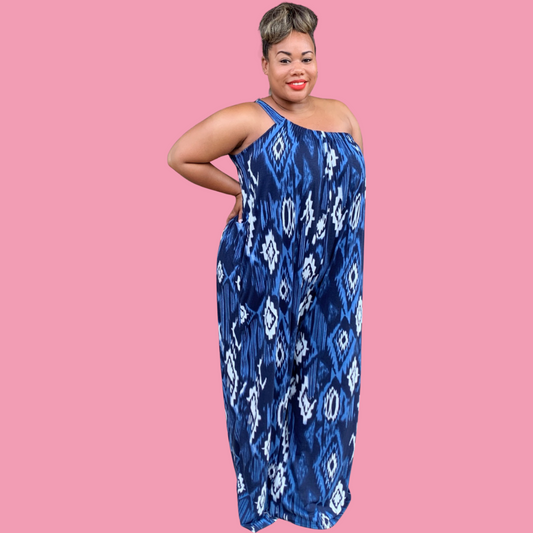 Aztec Jumper | Plus Size Wide Leg Jumper